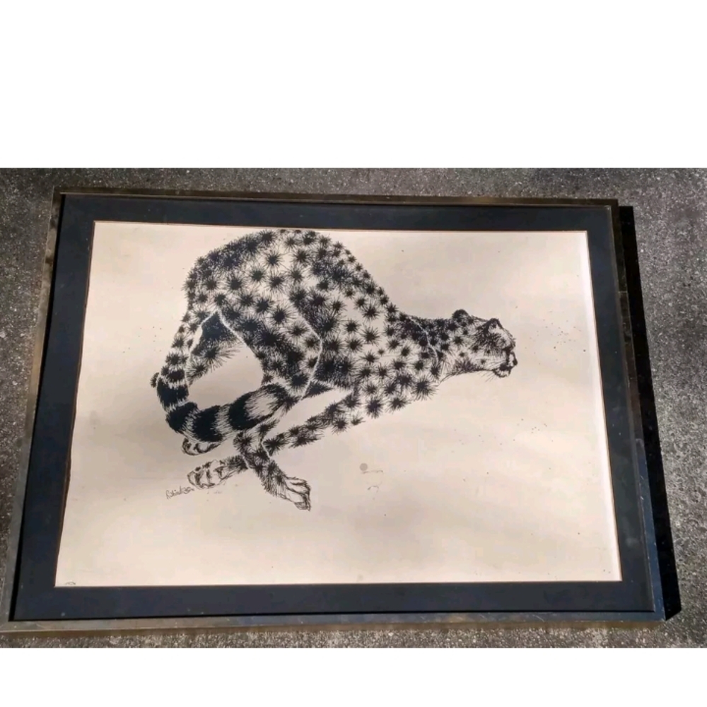 Rabindra Danks "Cheetah" 1972 Signed